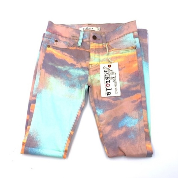 pistola Denim - PISTOLA Multi Color Tye Dye Jeans